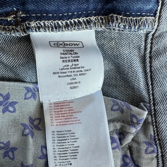 Denim Blue Jeans Oxbow Slim Jeans Men’s Cotton Jeans - Picture 8 of 8